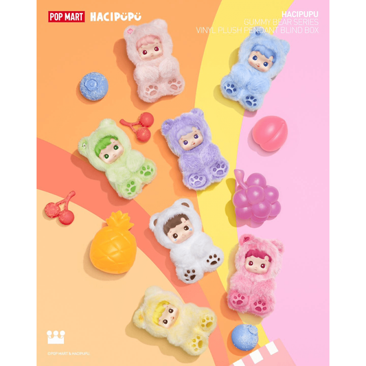 HACIPUPU Gummy Bear Series Vinyl Plush Pendant