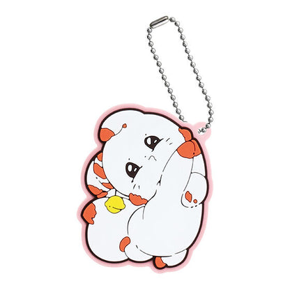 Little Fox with Two Tails Rubber Mascot