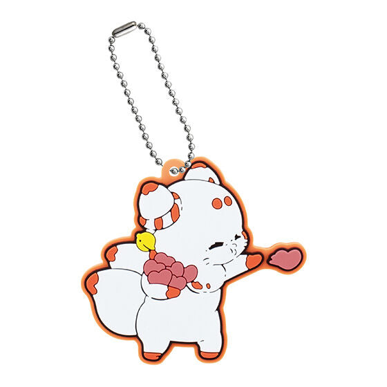 Little Fox with Two Tails Rubber Mascot