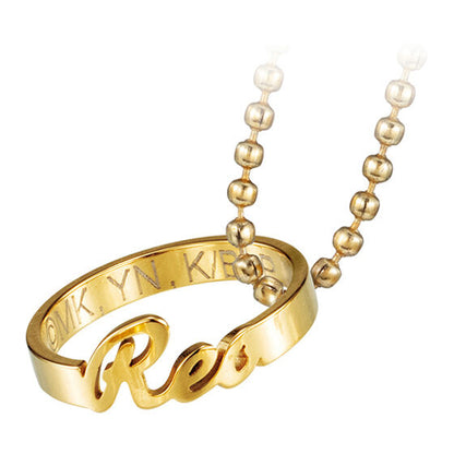 Blue Lock Name Ring Charm