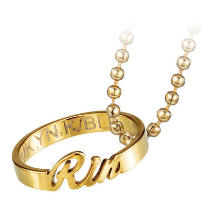 Blue Lock Name Ring Charm