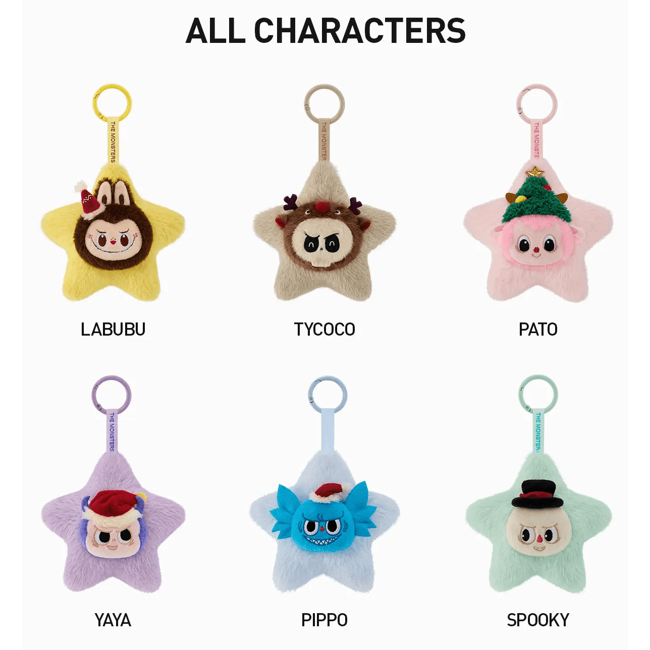 THE MONSTERS Classic Series Sparkly Plush Pendant