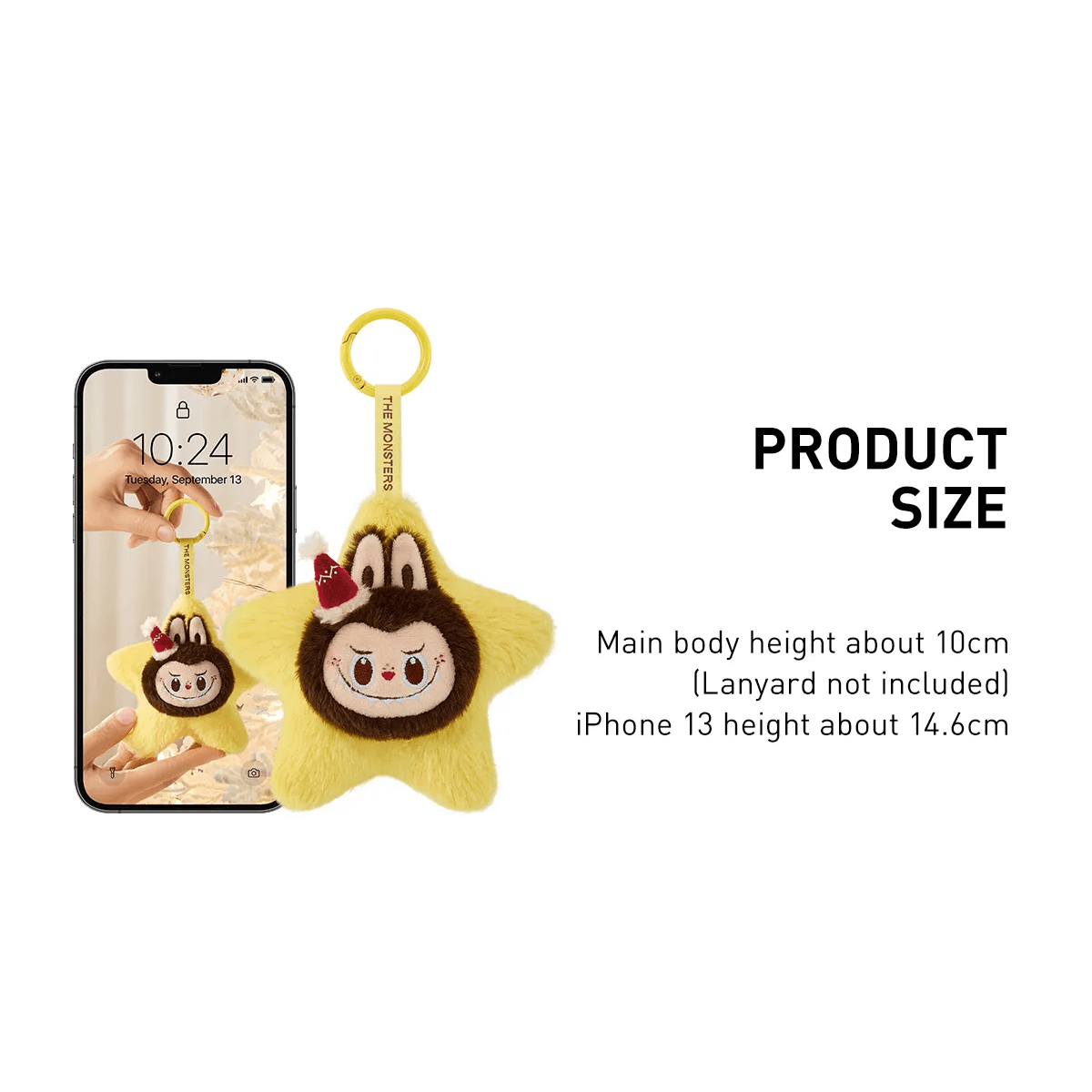 THE MONSTERS Classic Series Sparkly Plush Pendant