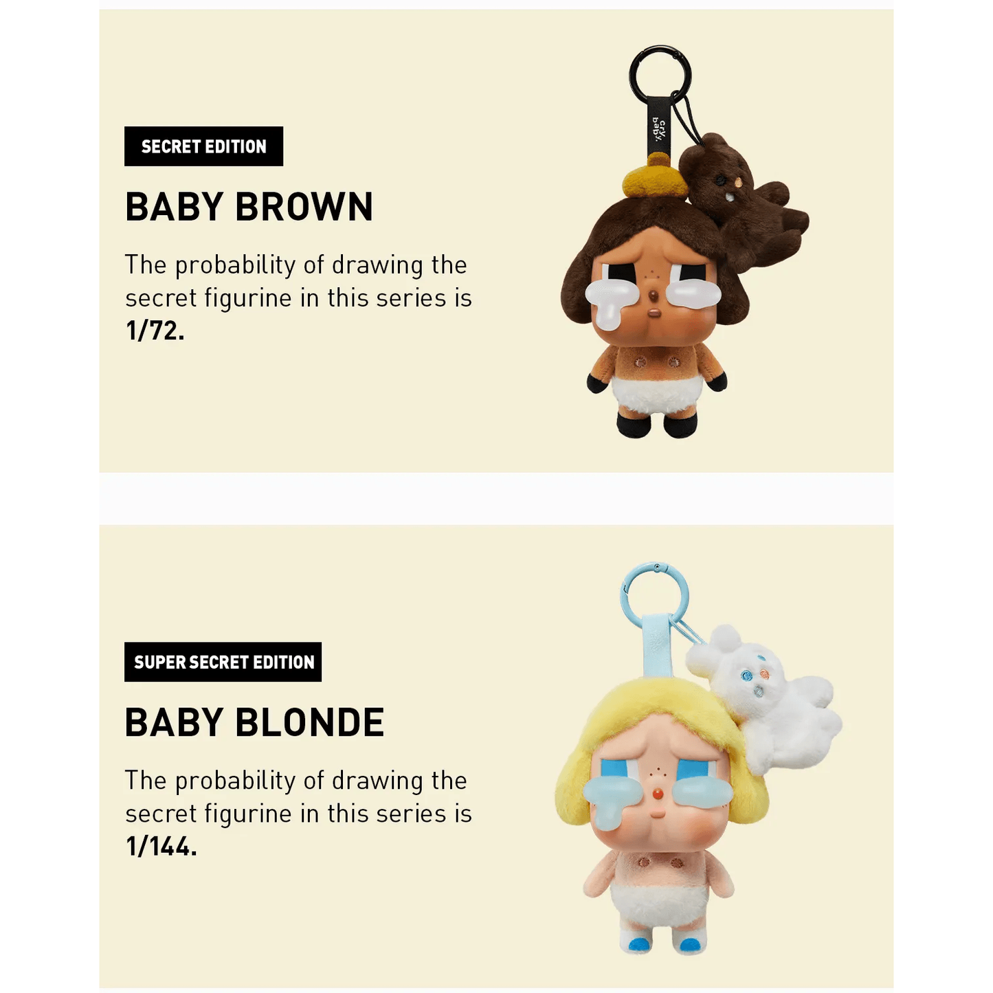 CRYBABY Crying Again Series Vinyl Face Plush