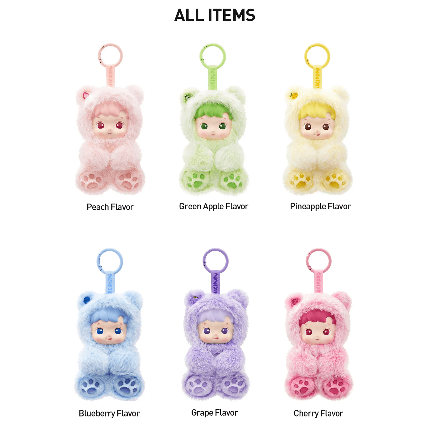 HACIPUPU Gummy Bear Series Vinyl Plush Pendant