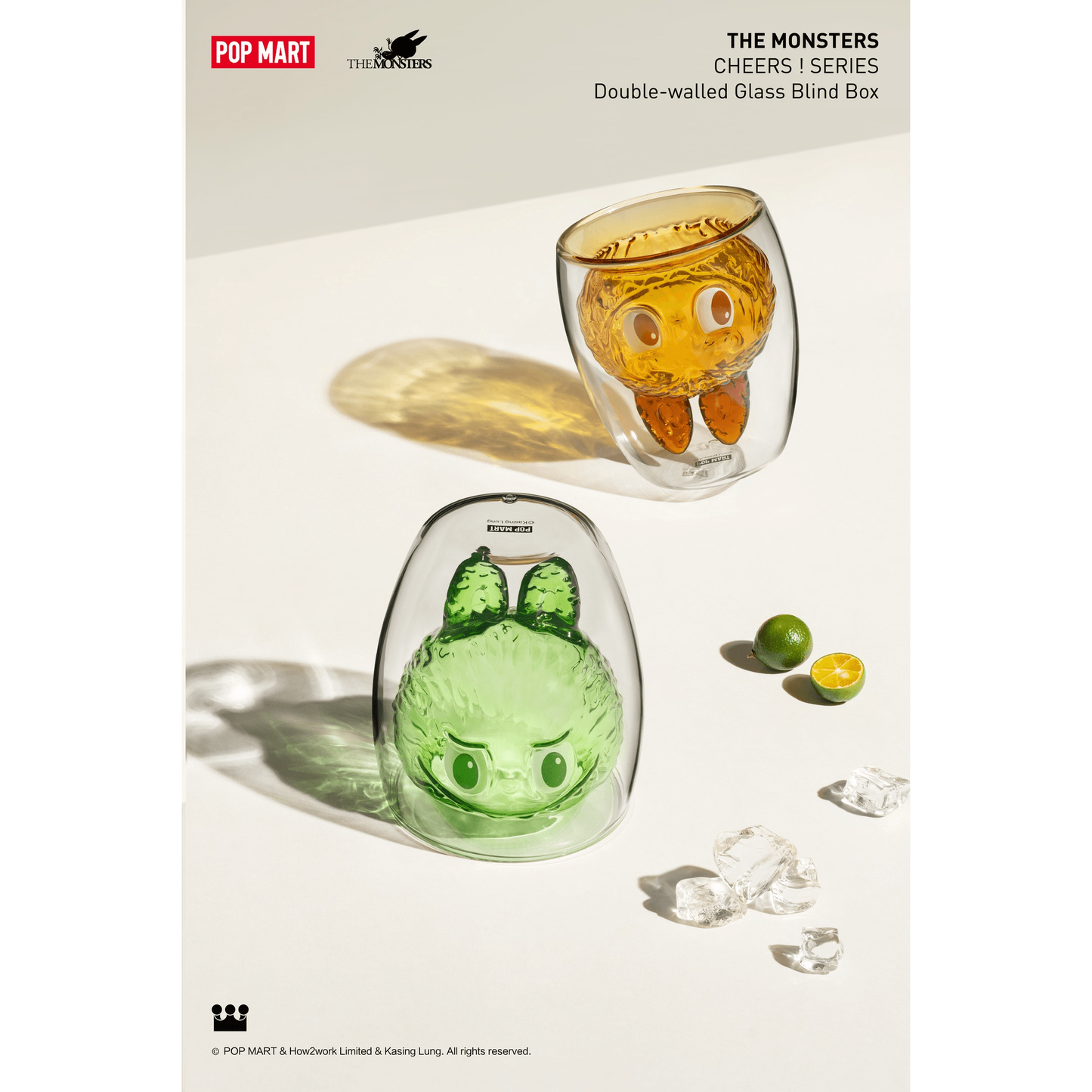 THE MONSTERS Cheers! Series Double Walled Glass