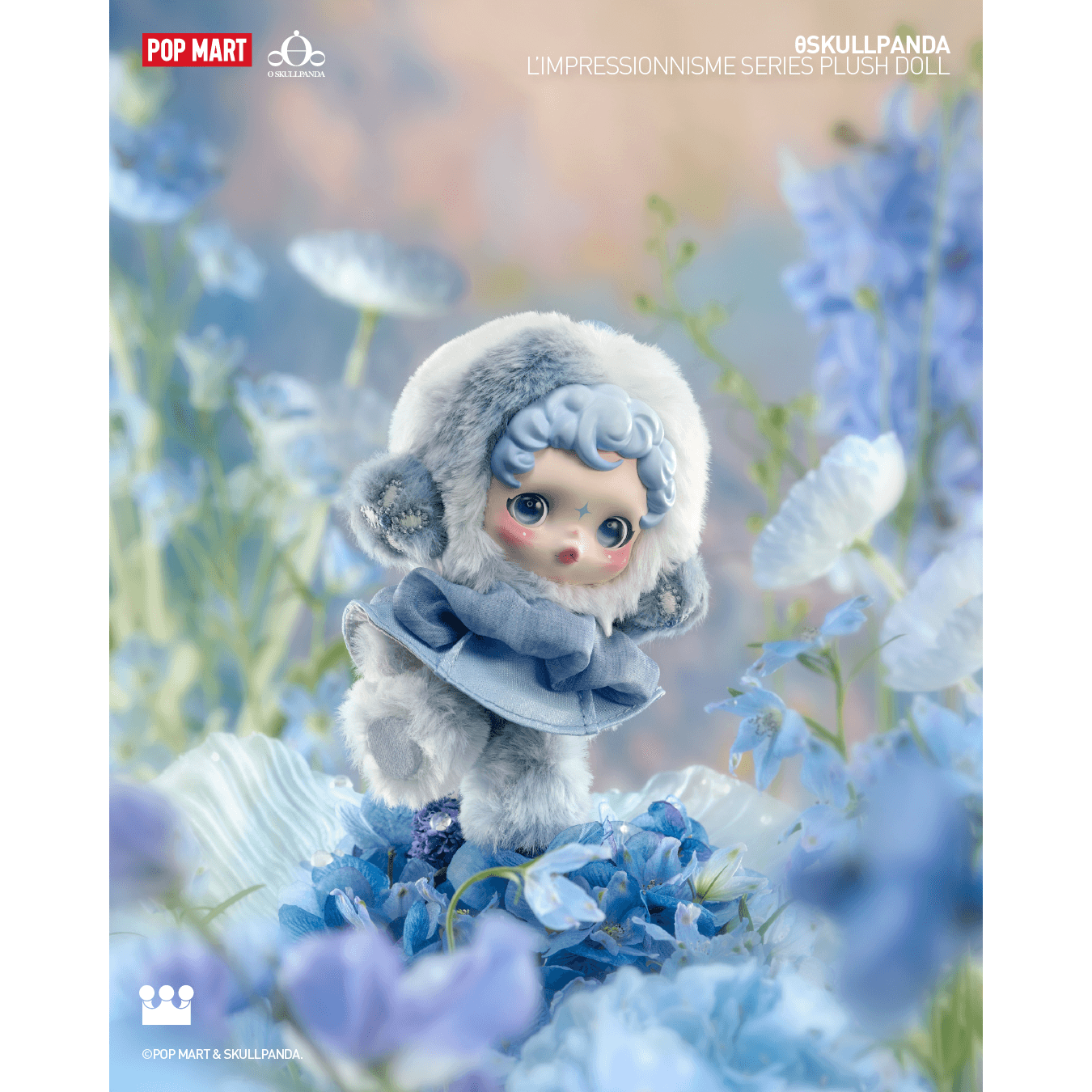 SKULLPANDA L'Impressionisme Series Plush Doll