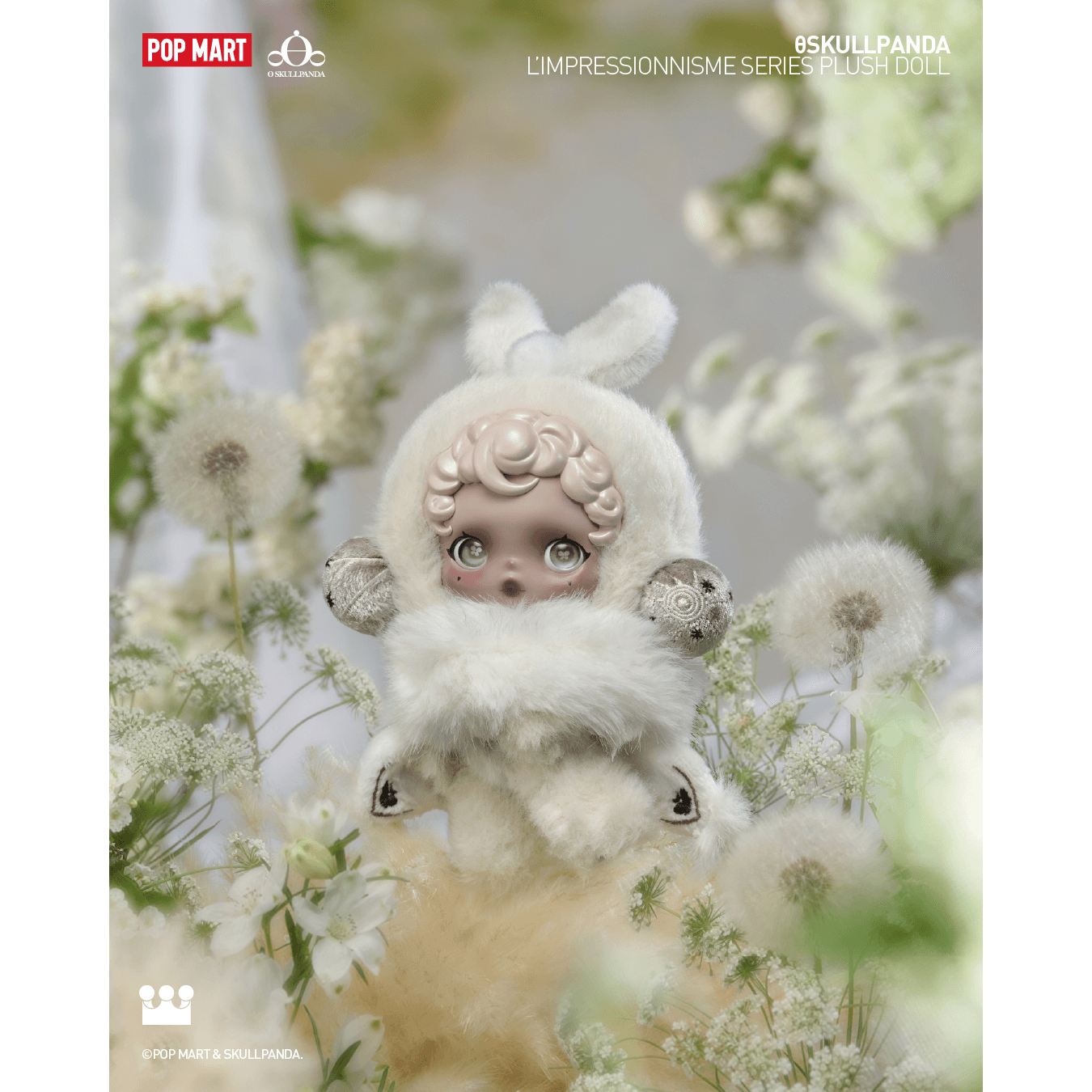 SKULLPANDA L'Impressionisme Series Plush Doll