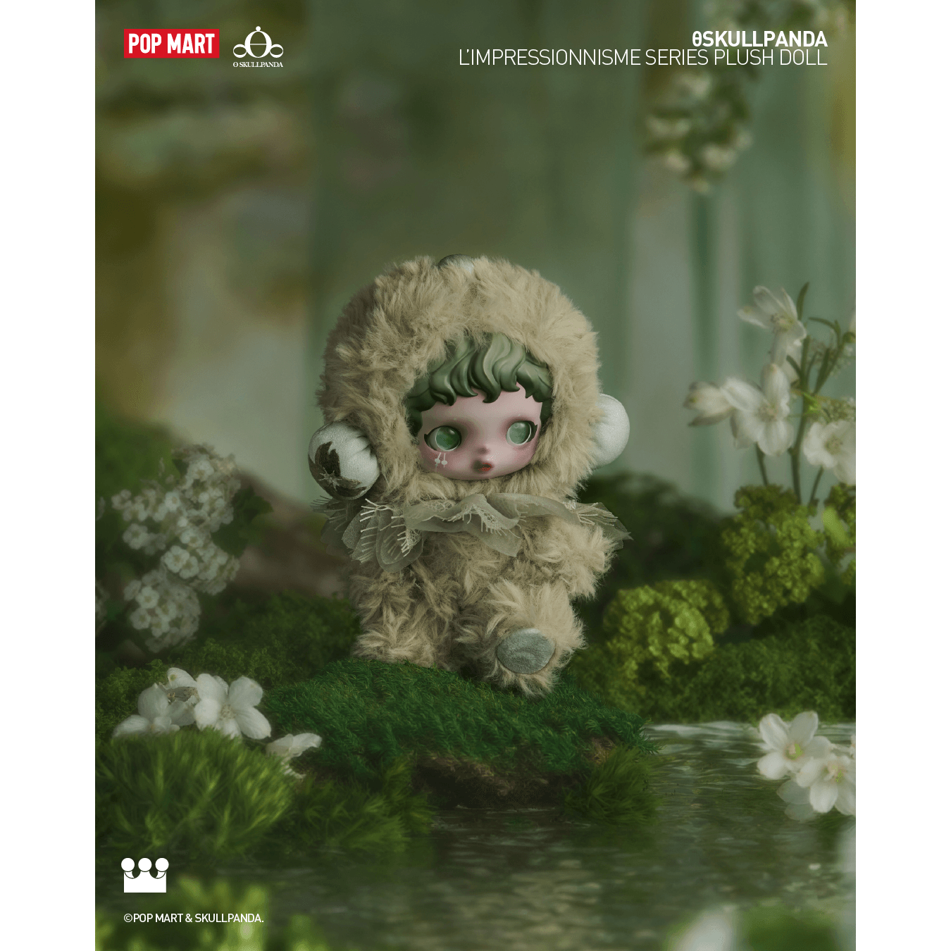 SKULLPANDA L'Impressionisme Series Plush Doll
