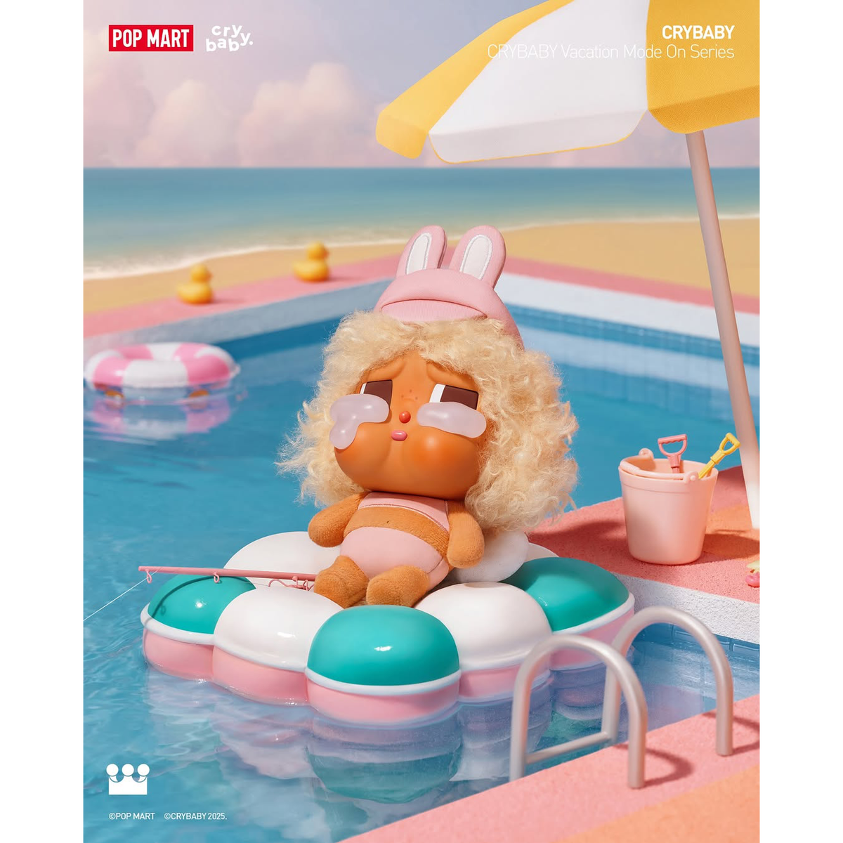 CRYBABY Vacation Mode On Series Vinyl Plush Pendant