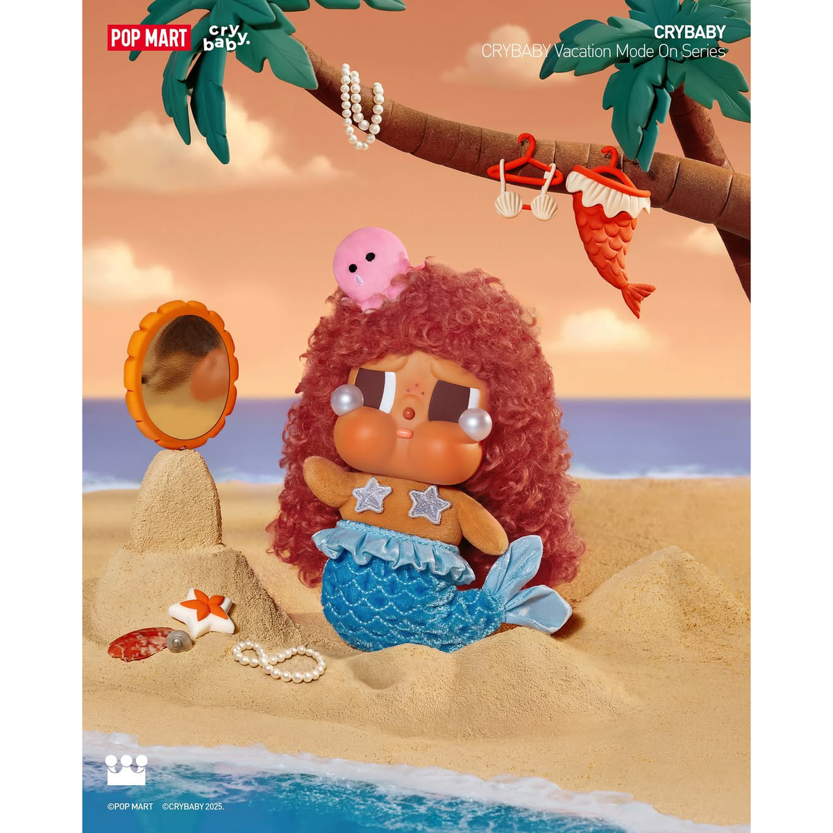 CRYBABY Vacation Mode On Series Vinyl Plush Pendant