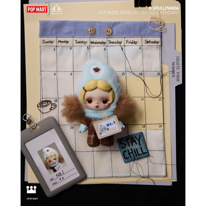 SKULLPANDA Off Mode Series Plush Pendant