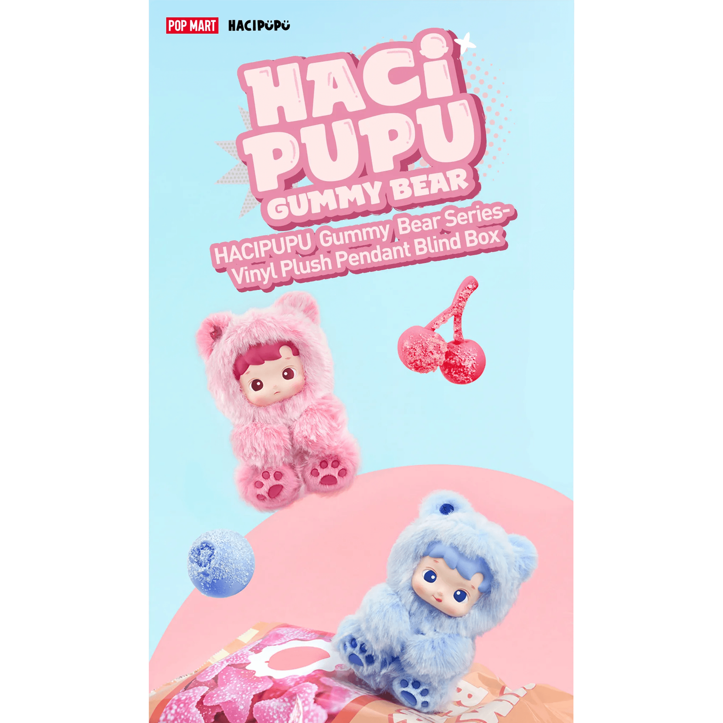 HACIPUPU Gummy Bear Series Vinyl Plush Pendant