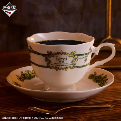 Attack on Titan -The World Outside the Walls- Prize D - Teacup & Saucer Set -Levi Model-