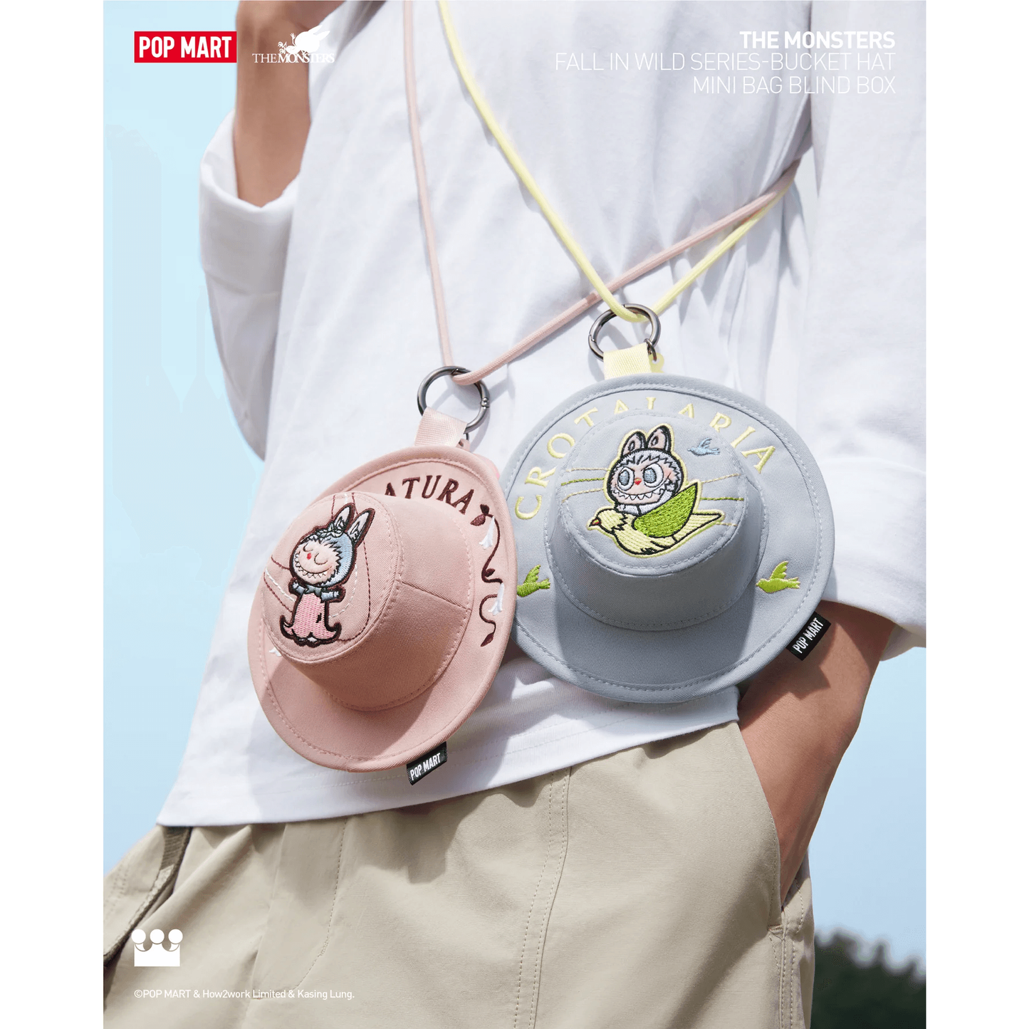 THE MONSTERS Fall in Wild Series Bucket Hat Mini Bag