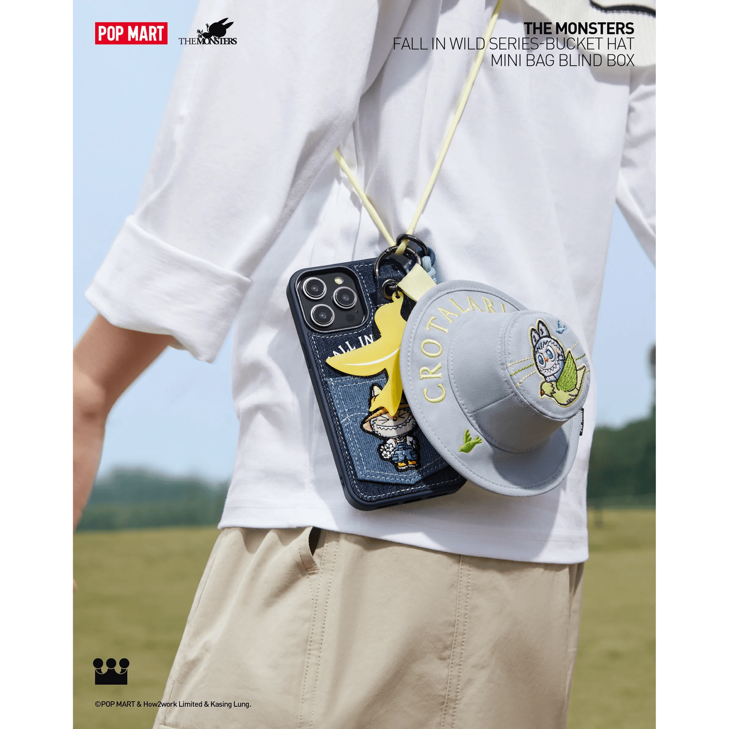 THE MONSTERS Fall in Wild Series Bucket Hat Mini Bag