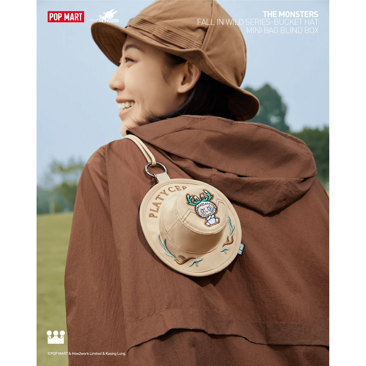 THE MONSTERS Fall in Wild Series Bucket Hat Mini Bag