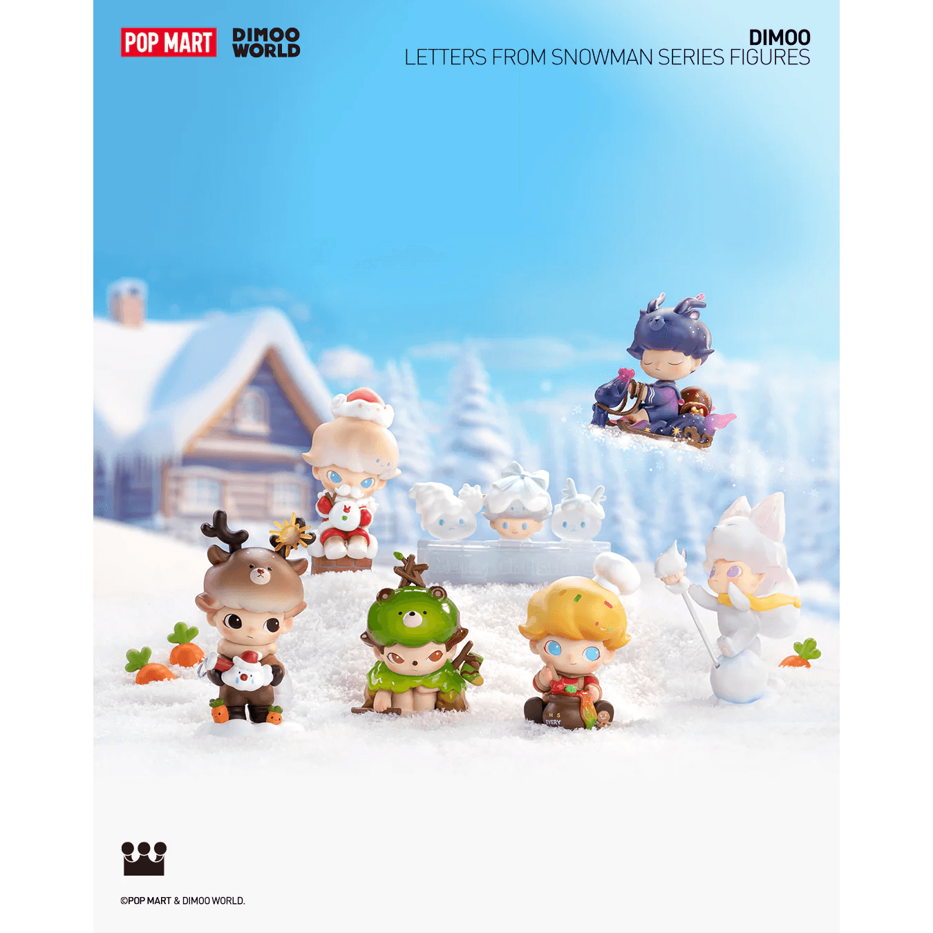 DIMOO Letter's From Snowman Series