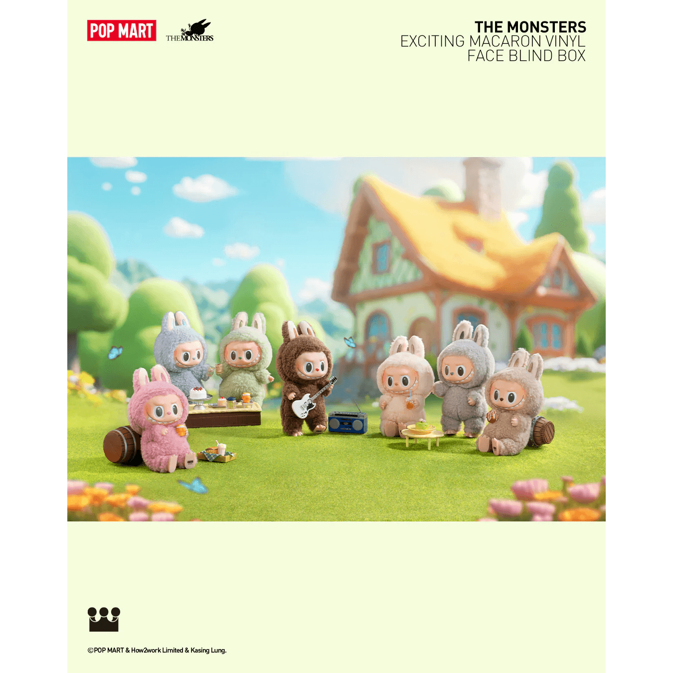 THE MONSTERS Exciting Macaron Series Vinyl Face