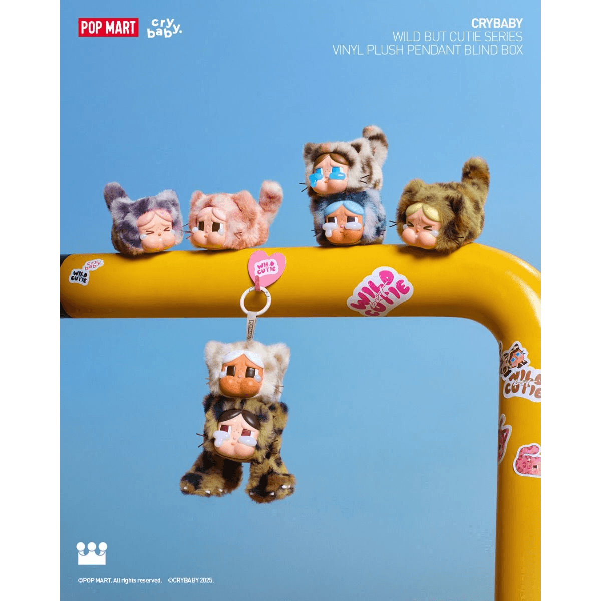 CRYBABY Wild But Cutie Series Vinyl Plush Pendant